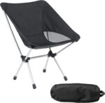Ultralight Black Compact Backpacking Chair - Hình 7