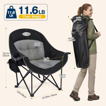 Portable Padded Camping Chair - Hình 2