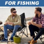 Sturdy Black Folding Camp Chairs - Hình 7