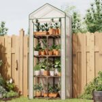 Compact Wooden Shelf Greenhouse - Hình 10