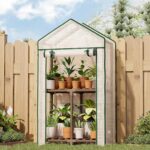 Compact Wooden Shelf Greenhouse - Hình 12