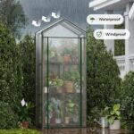 Compact Wooden Shelf Greenhouse - Hình 6