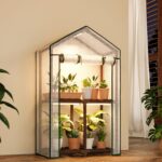 Compact Wooden Shelf Greenhouse - Hình 8