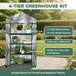 4-Tier Portable Mini Greenhouse - Hình 6