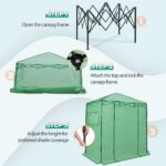 Pop-Up Portable Greenhouse Tent - Hình 4