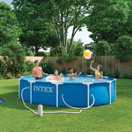 Intex 12FT Round Metal Frame Pool - Hình 2