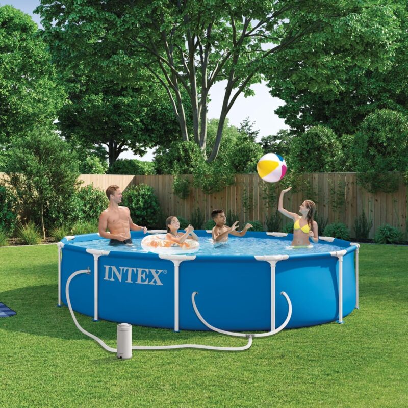 12FT Round Metal Frame Above Ground Pool