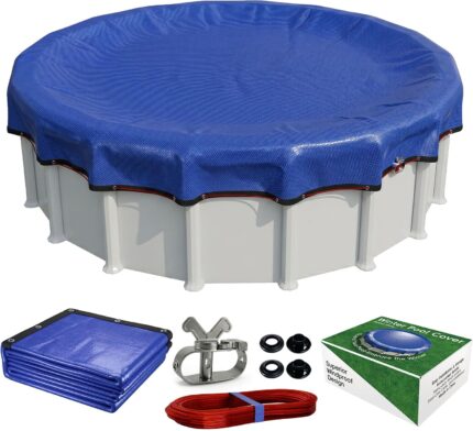 Heavy-Duty Round Above Ground Pool Winter Cover