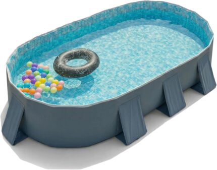 Large Oval Frame Above Ground Family Pool