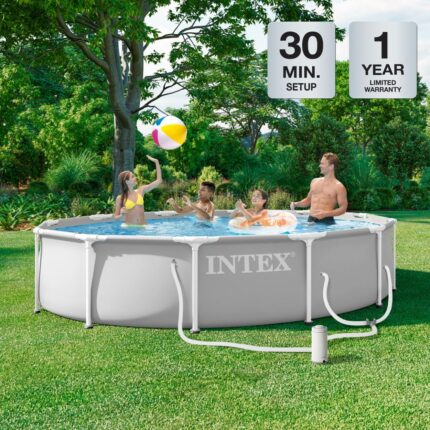 Intex Graywood Round Above Ground Pool - Hình 2