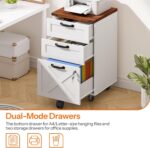 Farmhouse Style Mobile Filing Cabinet - image 5