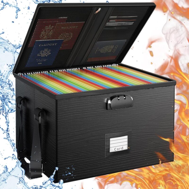 Fireproof Waterproof Portable Filing Box