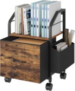 Industrial Rustic Mobile File Cabinet