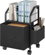 Industrial Rustic Mobile File Cabinet - image 10