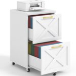 White X-Design Mobile Filing Cabinet