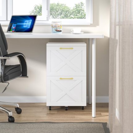 White X-Design Mobile Filing Cabinet - image 2