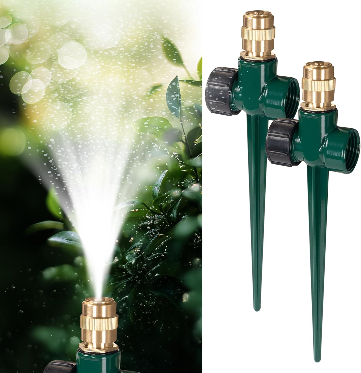 Metal Lawn Sprinkler Adjustable Brass Nozzle Sprinklers