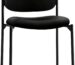 Black Polyester Guest Chair — Stackable Office Seating