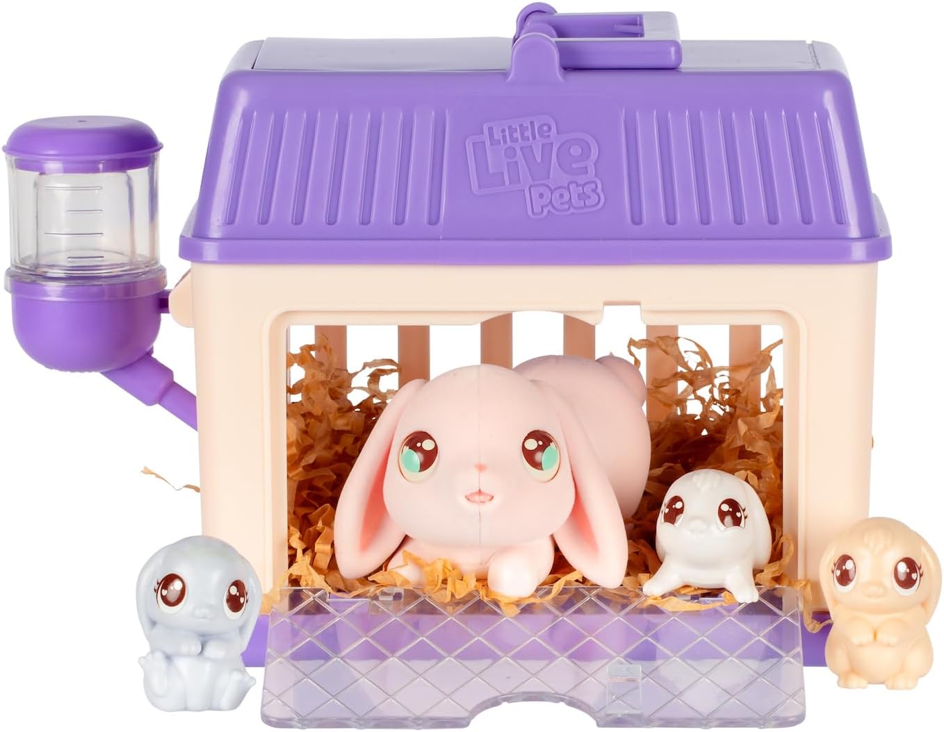 Mama Surprise Rabbit Hutch with 3 Babies — Interactive Plush