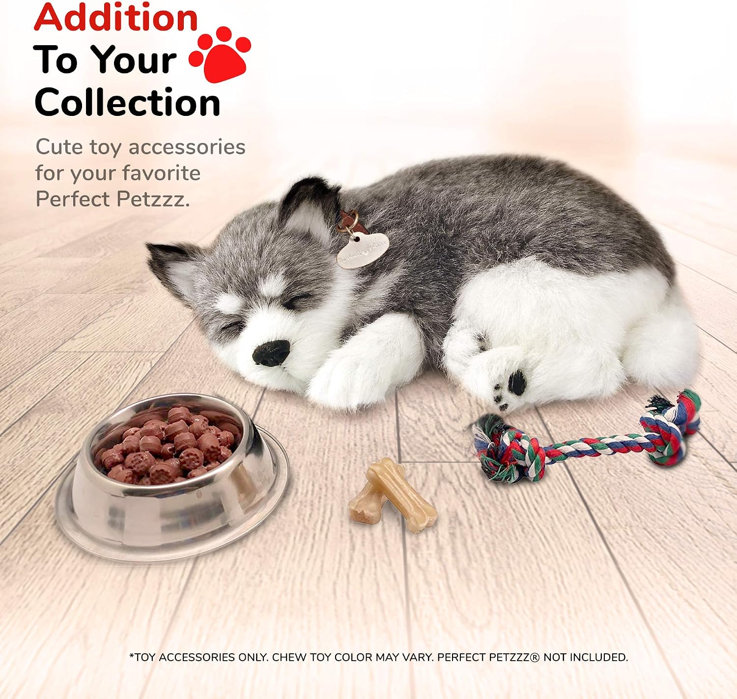 Plush Pet Accessory Kit — Dog Food Bowl, Treats & Brush — image 4