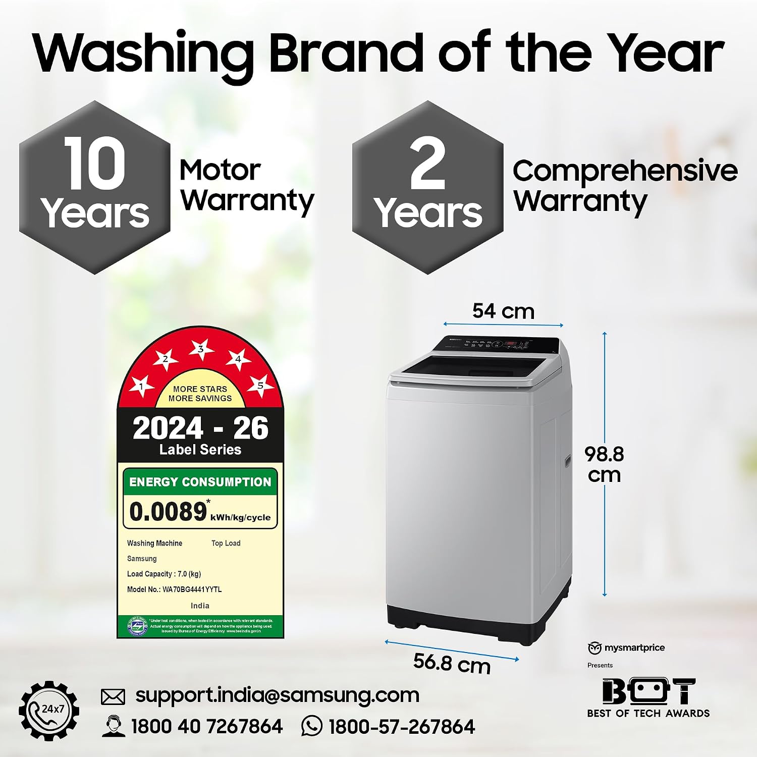 7kg Top Load Washer