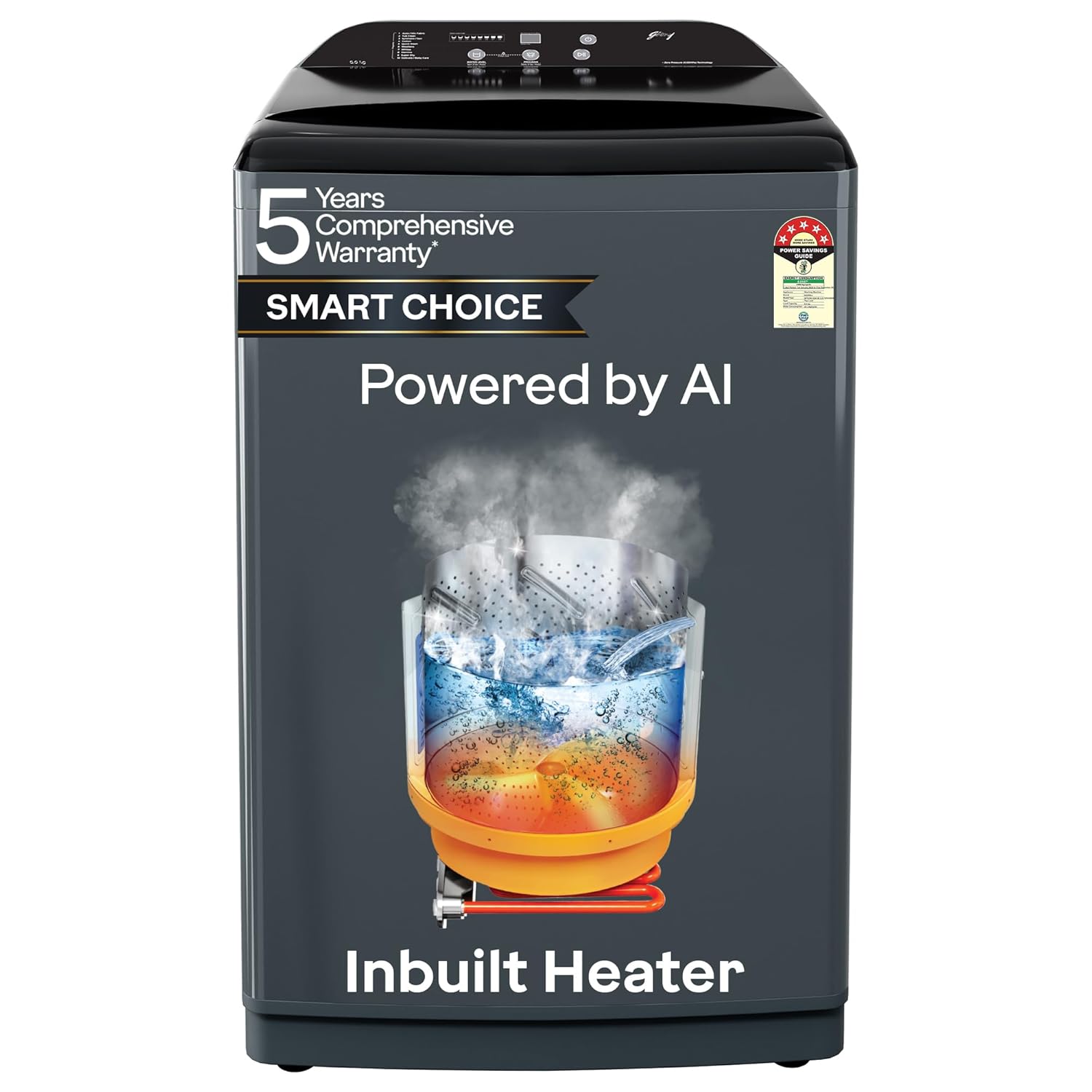8kg AI Smart Top Load Washer