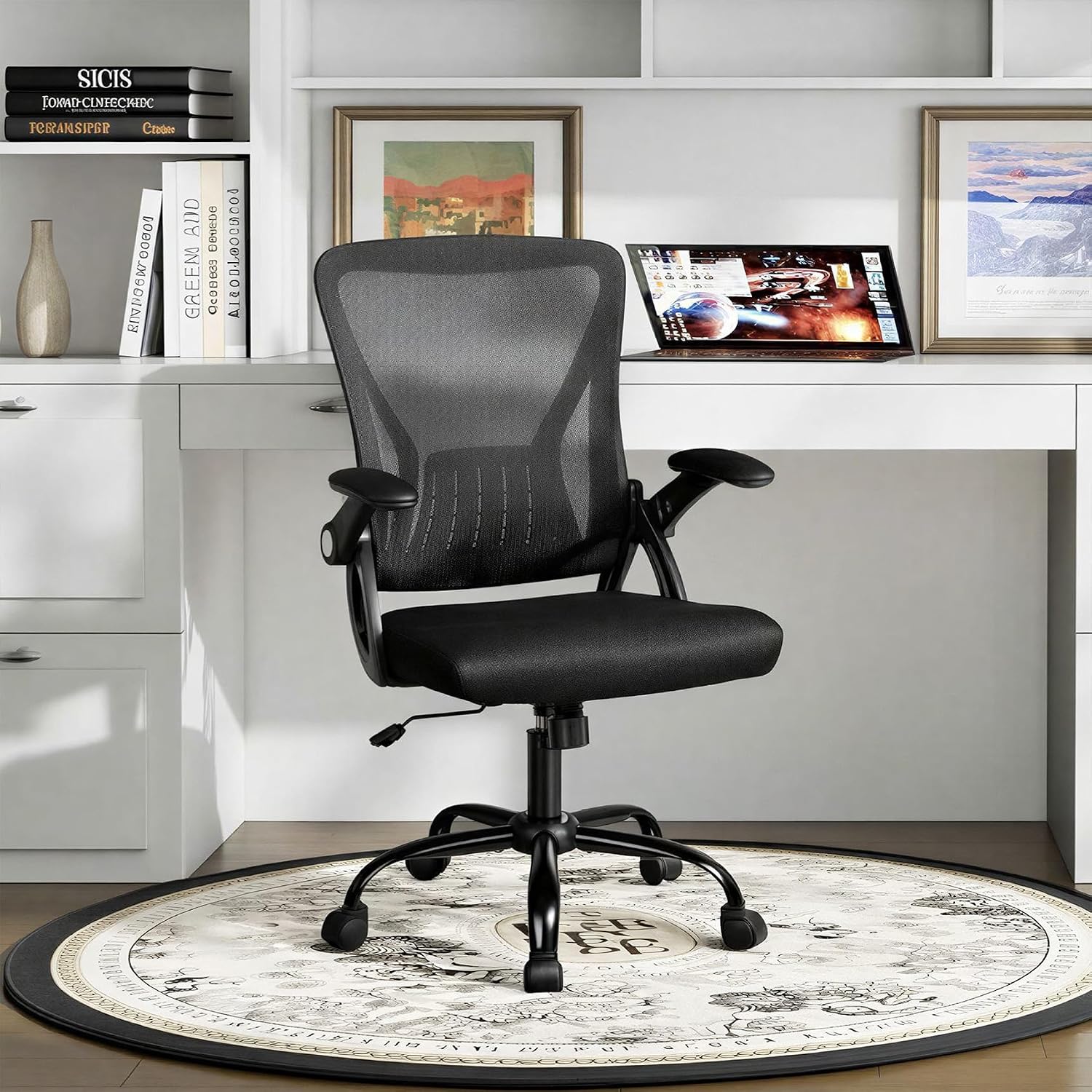 Chreenoask Office Chair Ergonomic Home Mesh Comfy Desk Chair Lumbar Support | Chreenoask Office