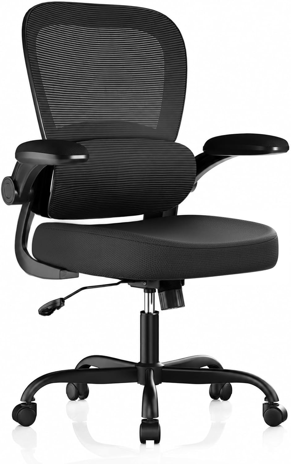 Ergonomic Mesh Office Chair with Adjustable Lumbar Support, Black